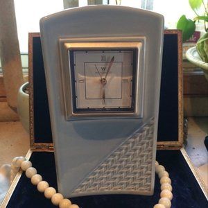 Wedgwood vintage pale blue desk clock